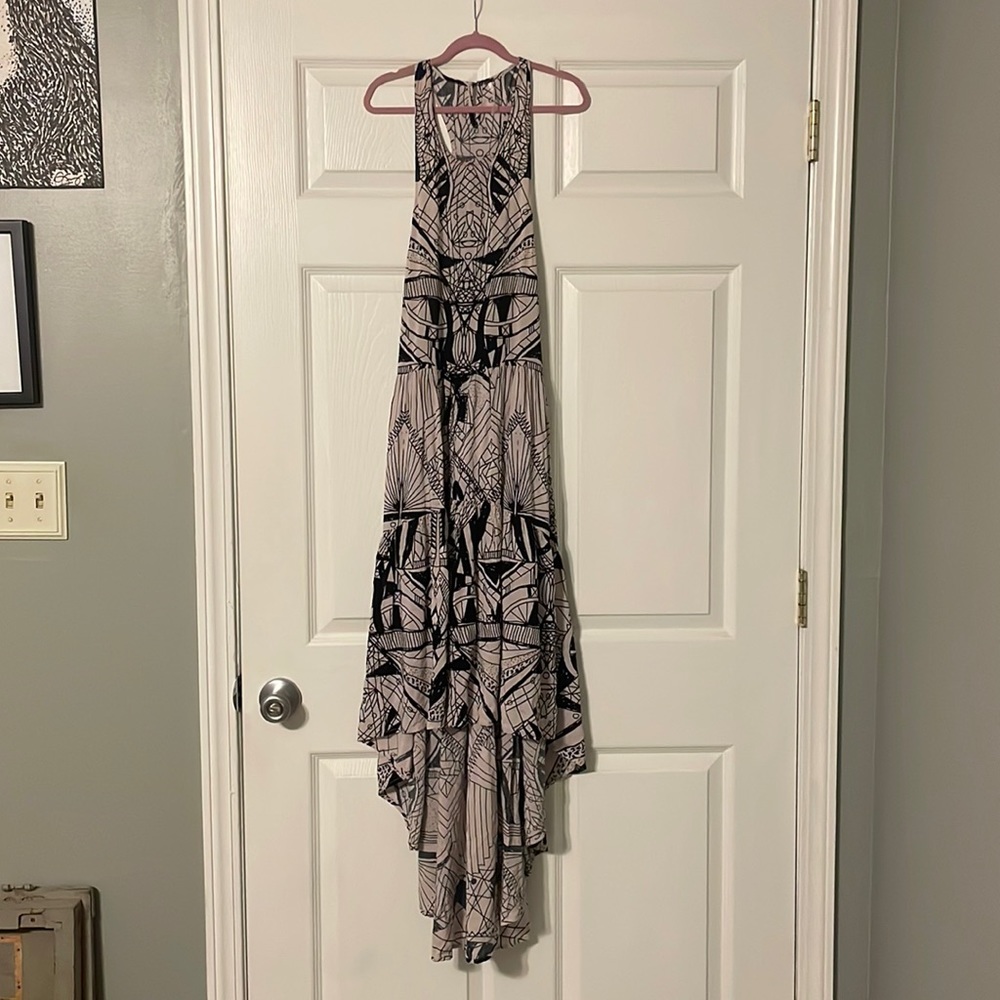 Free People B&W High-Low Maxi!